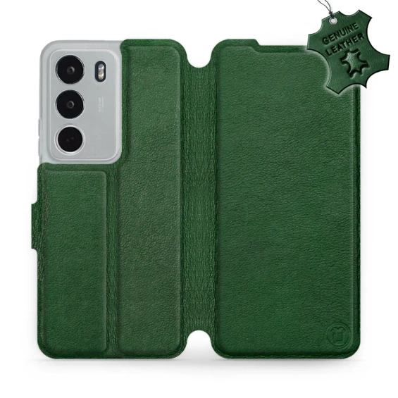 Hülle für Realme C71 - Farbe Green Leather