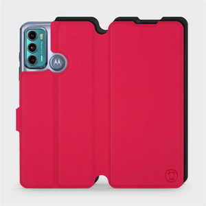 Phone Case Motorola Moto G60 - Design Red with Black
