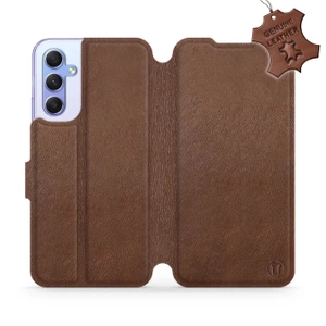 Phone Case Samsung Galaxy A34 5G - Design Brown Leather