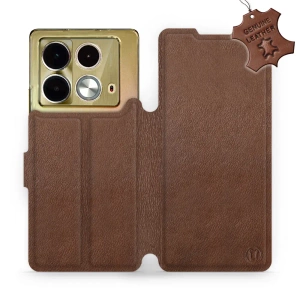 Phone Case Infinix Note 40 - Design Brown Leather