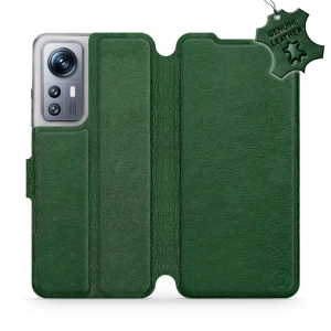Phone Case Xiaomi 12S - Design Green Leather