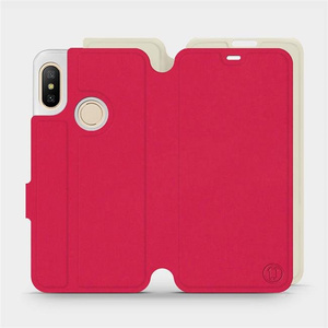 Phone Case Xiaomi Mi A2 Lite - Design Red with Platinum