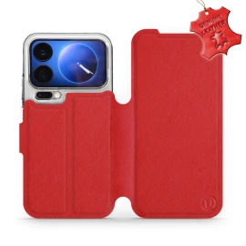 Phone Case Xiaomi 17 Pro - Design Red Leather