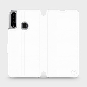 Phone Case Samsung Galaxy A20S - Design White&Orange