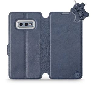 Phone Case Samsung Galaxy S10e - Design Blue Leather