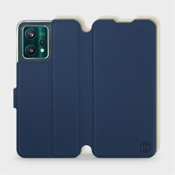 Etui Soft Touch do Realme 9 Pro Plus - wzór Głęboki granat z platyną