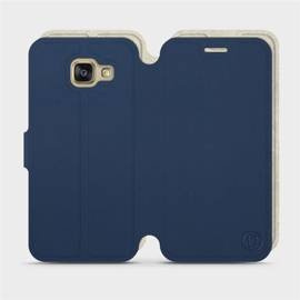 Phone Case Samsung Galaxy A3 2016 - Design Navy with Platinum