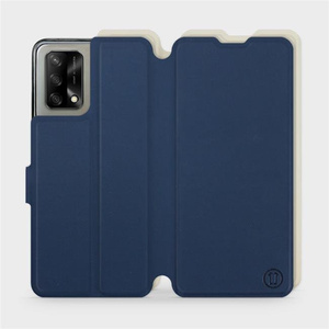 Phone Case OPPO A74 - Design Navy with Platinum