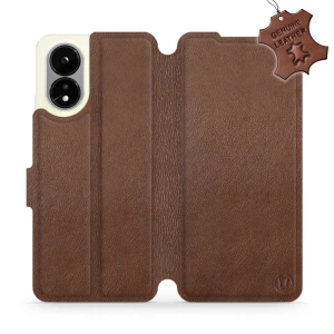 Hülle für OPPO A38 - Farbe Brown Leather