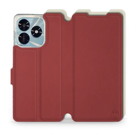 Phone Case Huawei Honor X5c Plus - Design Dark Red with Platinum