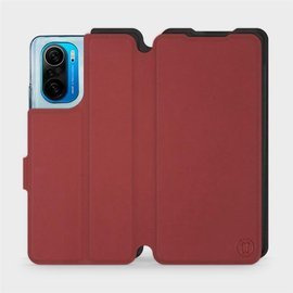 Phone Case Xiaomi POCO F3 - Design Dark Red with Black