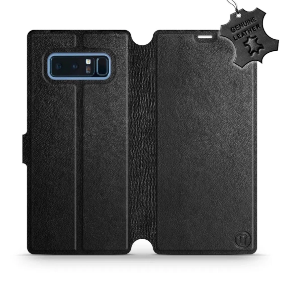 Phone Case Samsung Galaxy Note 8 - Design Black Leather