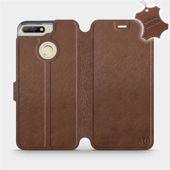Phone Case Huawei Honor 7A - Design Brown Leather
