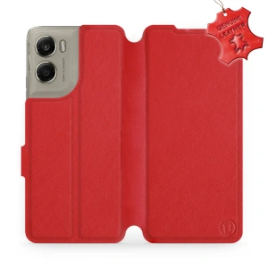 Phone Case Motorola Moto G06 Power - Design Red Leather