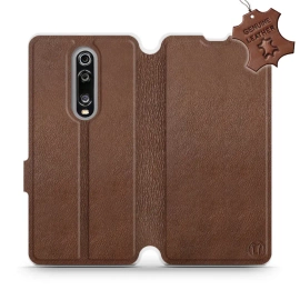 Phone Case Xiaomi Mi 9T - Design Brown Leather