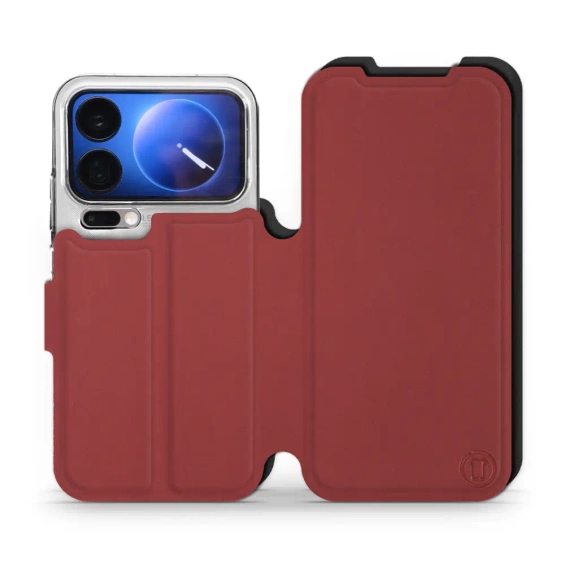 Phone Case Xiaomi 17 Pro - Design Dark Red with Black