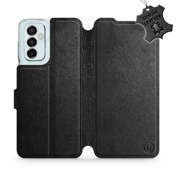 Phone Case Samsung Galaxy M23 5G - Design Black Leather