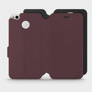 Phone Case Xiaomi Redmi 4X - Design Burgundy with Black