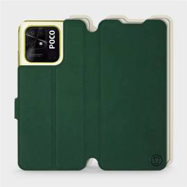 Phone Case Xiaomi POCO C40 - Design Green with Platinum