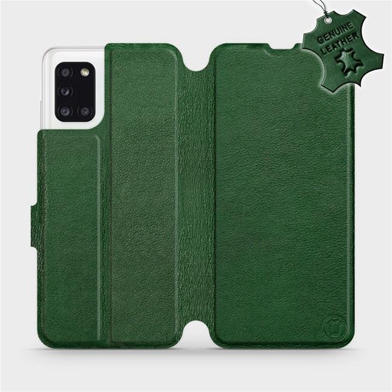 Phone Case Samsung Galaxy A31 - Design Green Leather