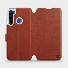 Phone Case HTC Desire 20 Pro - Design Brown&Orange