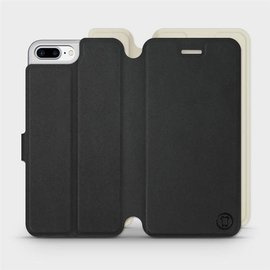 Phone Case Apple iPhone 7 Plus - Design Black with Platinum