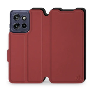 Phone Case Motorola Edge 50 Neo - Design Dark Red with Black