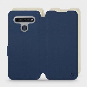 Phone Case LG K61 - Design Navy with Platinum