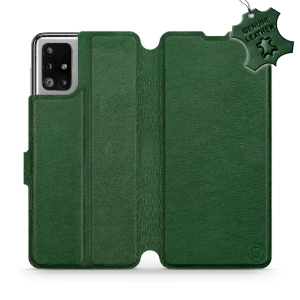 Phone Case Samsung Galaxy M51 - Design Green Leather