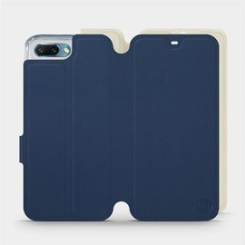 Hülle für Huawei Honor 10 - Farbe Marineblau mit Platin