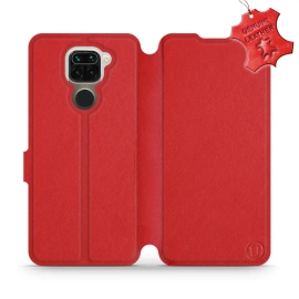Phone Case Xiaomi Redmi Note 9 - Design Red Leather