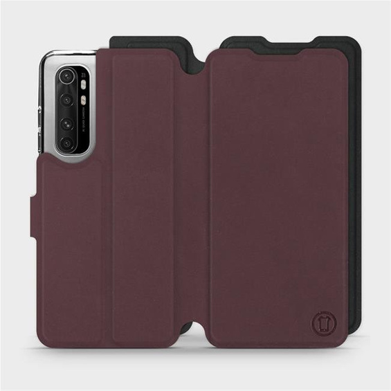 Etui Soft Touch do Xiaomi Mi Note 10 Lite - wzór Matowy burgund z czernią