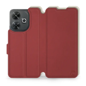 Phone Case Xiaomi Redmi 13 - Design Dark Red with Platinum