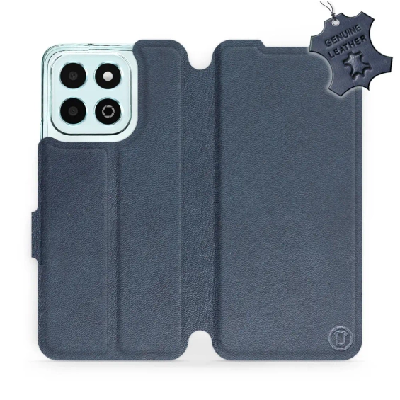 Phone Case Huawei Honor X6b - Design Blue Leather