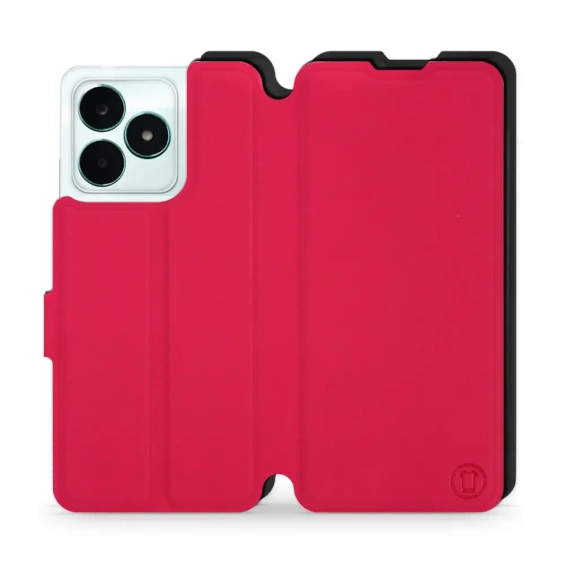 Hülle für Realme C51 - Farbe Rot mit Schwarz