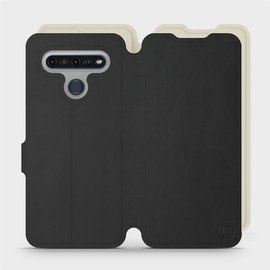 Hülle für LG K61 - Farbe Schwarz mit Platin