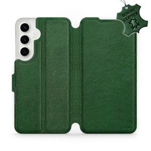 Phone Case Samsung Galaxy S24 Plus - Design Green Leather