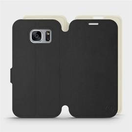 Phone Case Samsung Galaxy S7 Edge - Design Black with Platinum