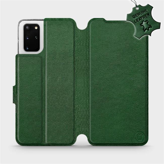 Phone Case Samsung Galaxy S20 Plus - Design Green Leather