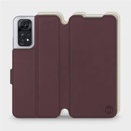 Phone Case Xiaomi Redmi Note 11S - Design Burgundy with Platinum