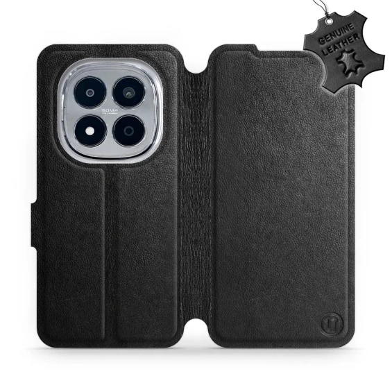 Phone Case Xiaomi Redmi Note 15 Pro 5G - Design Black Leather
