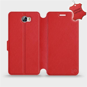 Phone Case Huawei Y5 II - Design Red Leather