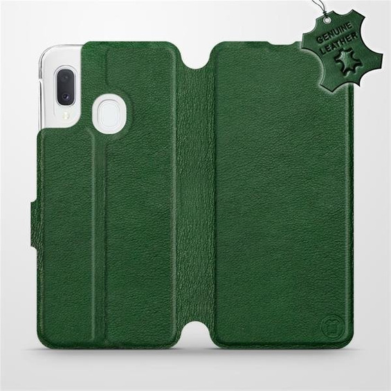 Phone Case Samsung Galaxy A20e - Design Green Leather