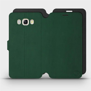 Hülle für Samsung Galaxy J7 2016 - Farbe Grün mit Schwarz