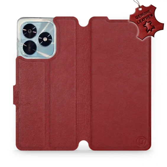Phone Case Huawei Honor X5c Plus - Design Dark Red Leather