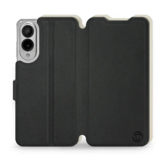 Phone Case Samsung Galaxy S25 Edge - Design Black with Platinum