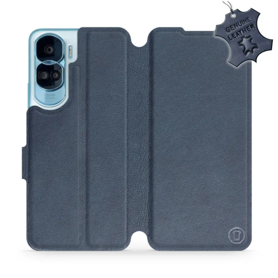Phone Case Huawei Honor 90 Lite - Design Blue Leather