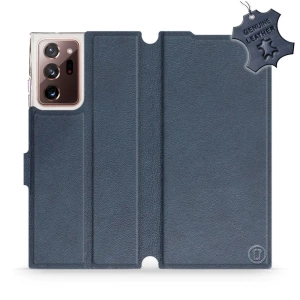 Phone Case Samsung Galaxy Note 20 Ultra - Design Blue Leather