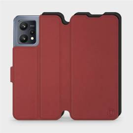 Phone Case Realme 9 - Design Dark Red with Black