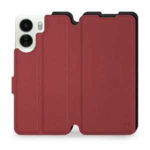 Etui Soft Touch do Xiaomi Redmi 13C - wzór Zachodząca czerwień z czernią